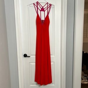 BEBE Embellished Maxi dress